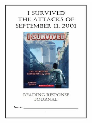 cover image of I Survived the Attacks of September 11, 2001 (Lauren Tarshis) Novel Study / Reading Comprehension Journal